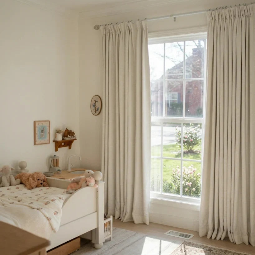 Liz Linen Pleated Curtains