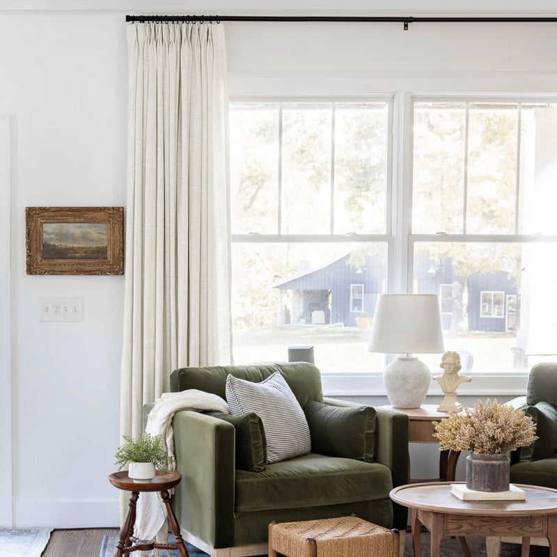 Liz Linen Pleated Curtains