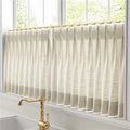 Custom Cafe Curtains Pleated