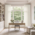 Liz Linen S-fold Curtain with Belt Hook - Leo Track