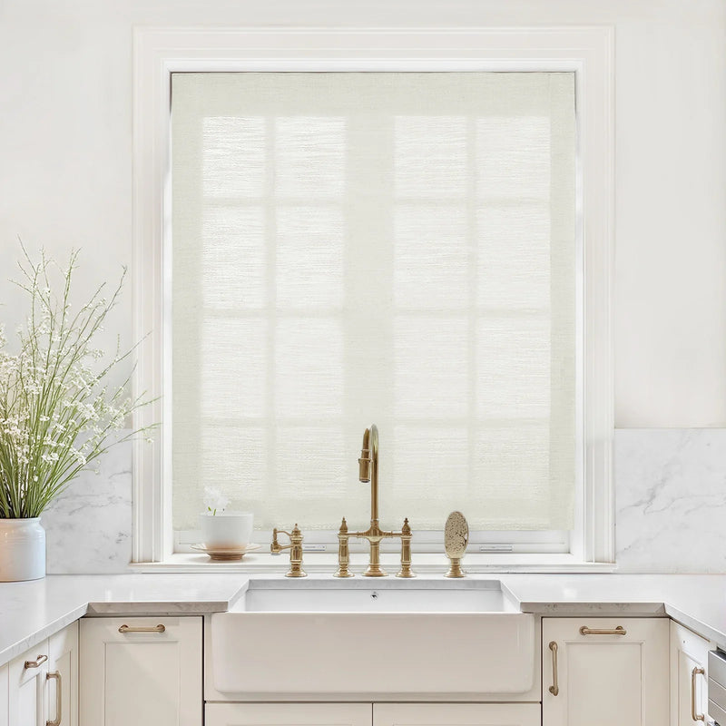 Liz Linen Relaxed Roman Blind Cord Lift