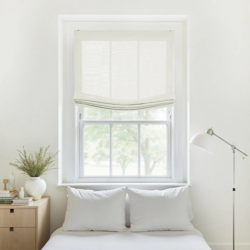 Liz Linen Relaxed Roman Blind Cord Lift