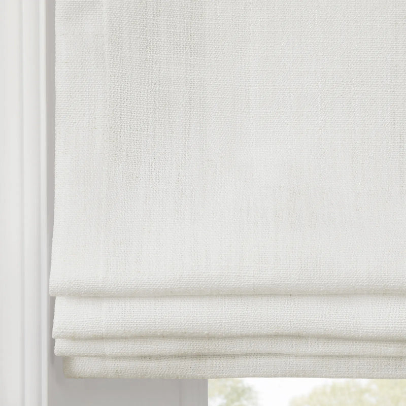 Liz Linen Flat Roman Blind Cord Lift