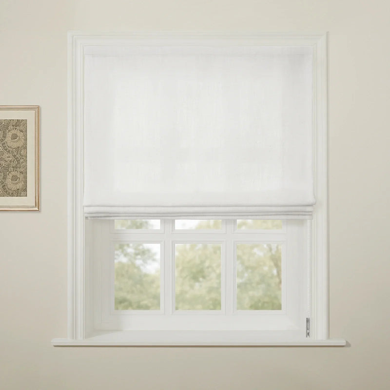 Liz Linen Flat Roman Blind Cord Lift