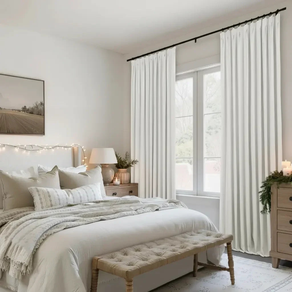 Lila Blockout Pleated Curtains