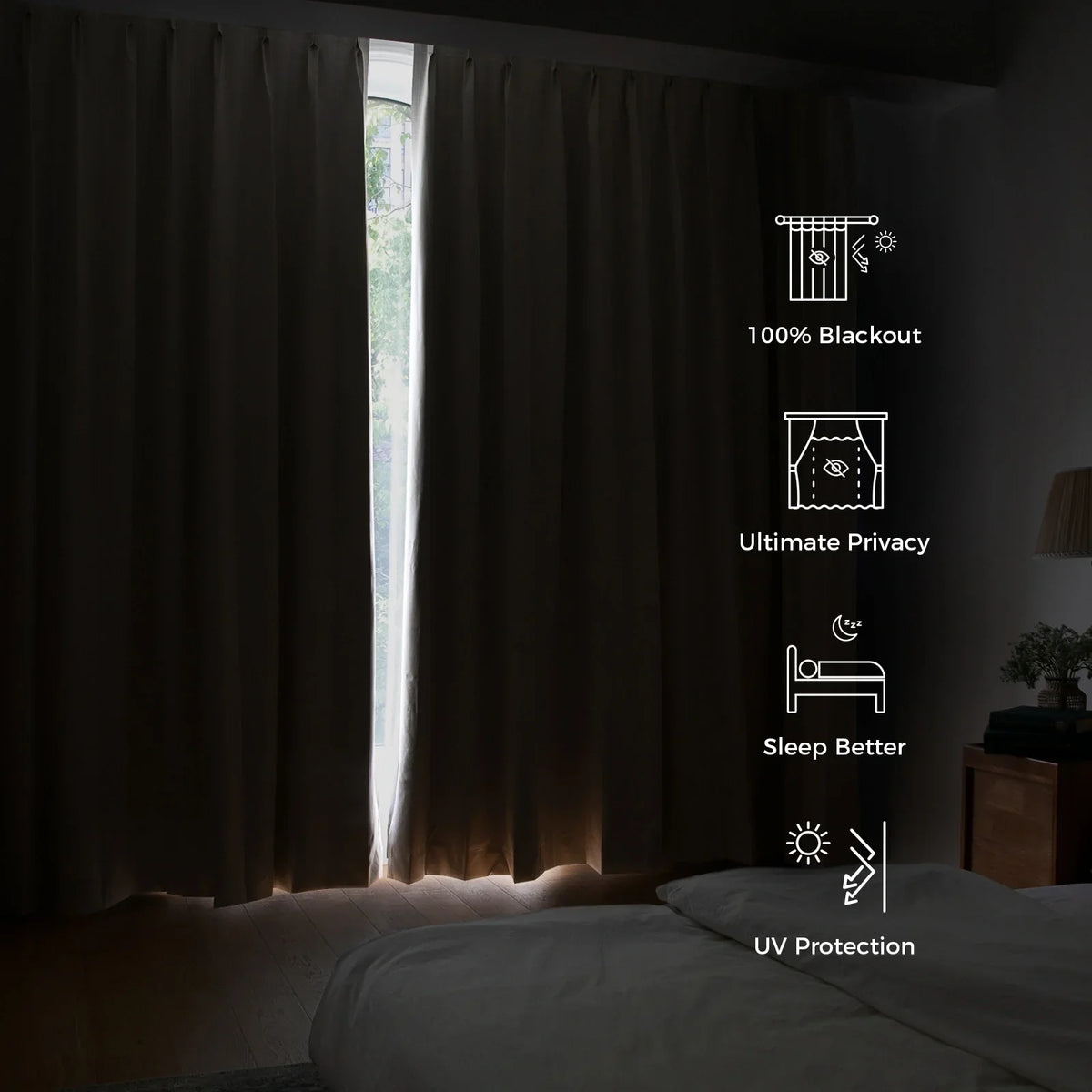 Lila Blockout Soft Top Curtains