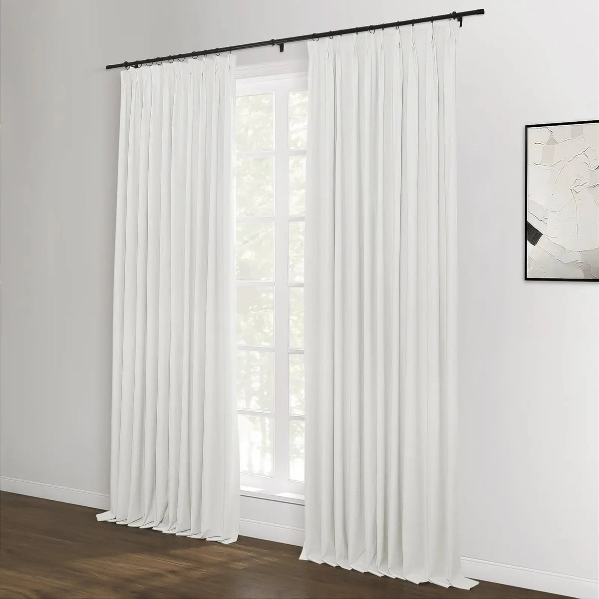 Lila Blockout Pleated Curtains
