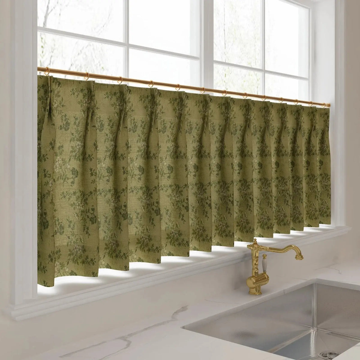 Sara Le x TWOPAGES Vintage Printed Linen Café Curtains