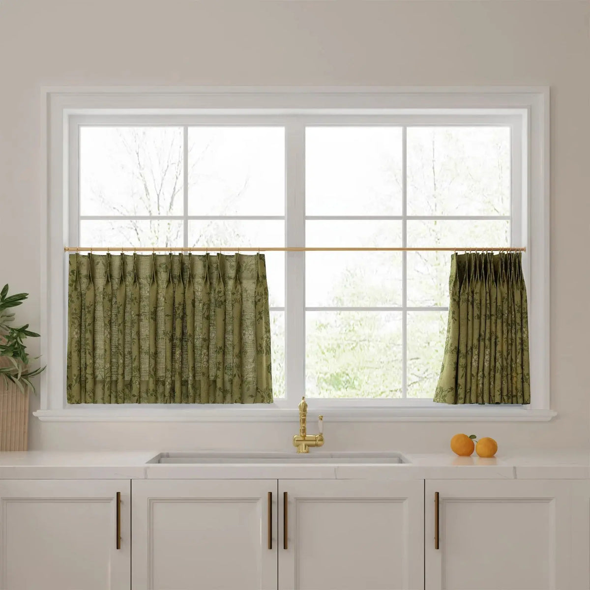 Sara Le x TWOPAGES Vintage Printed Linen Café Curtains