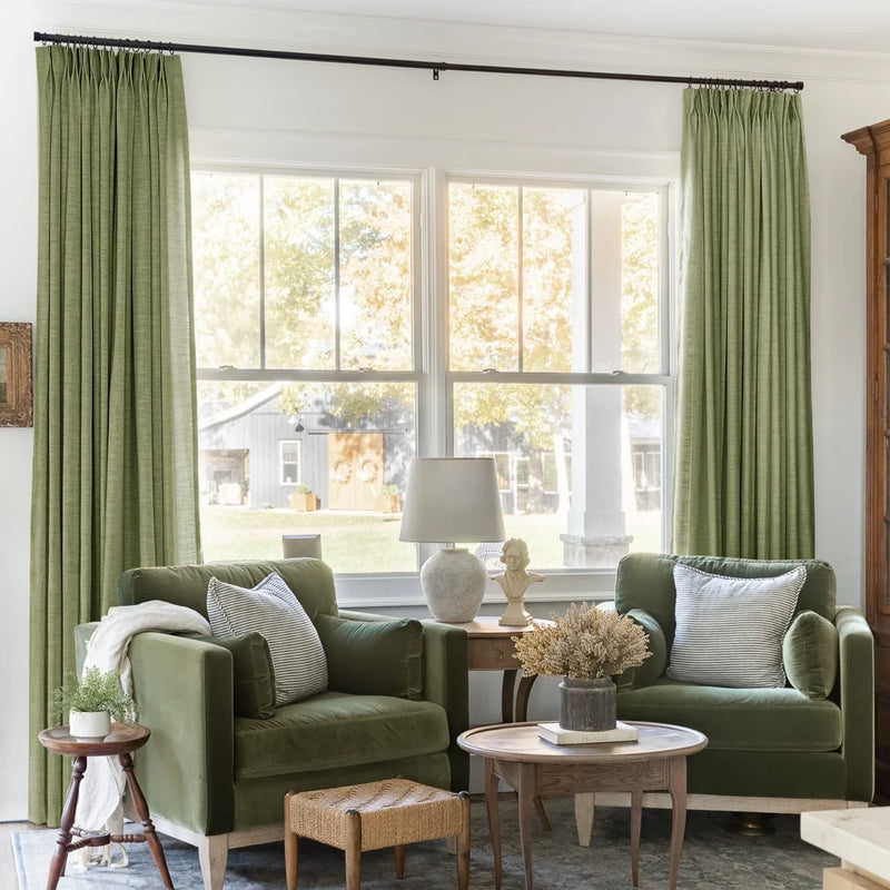 Liz Linen Pleated Curtains