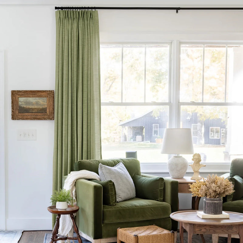 Liz Linen Pleated Curtains