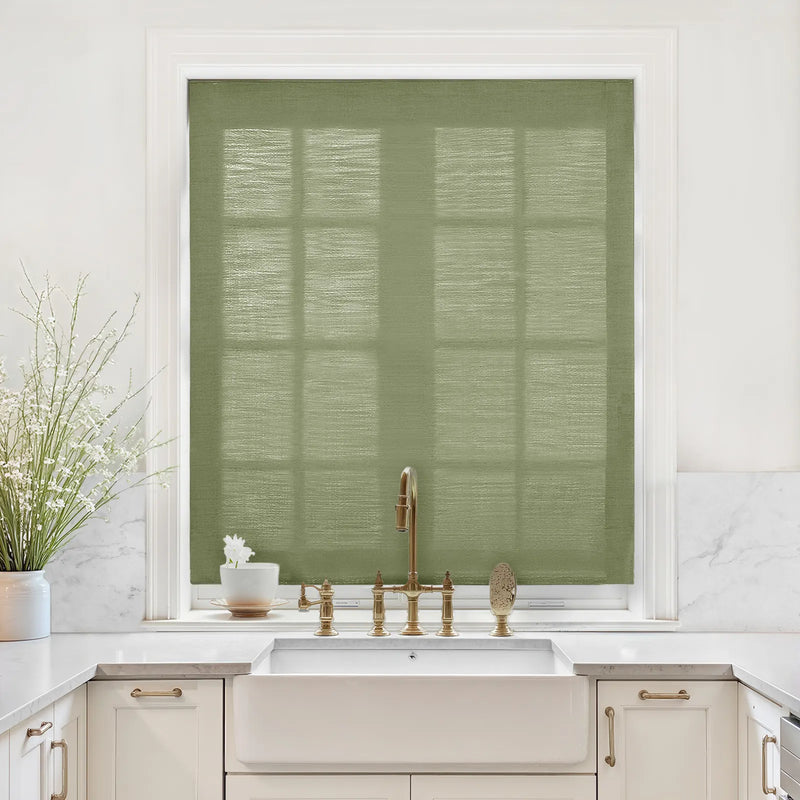 Liz Linen Relaxed Roman Blind Cord Lift