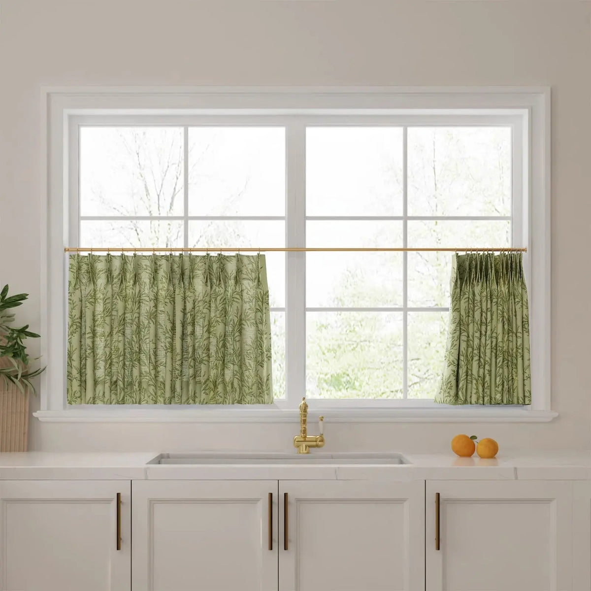 Sara Le x TWOPAGES Vintage Printed Linen Café Curtains