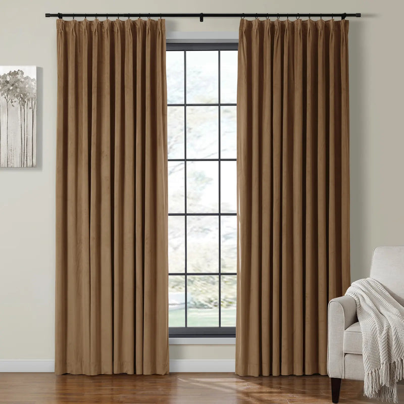 Birkin Velvet Pleated Curtains