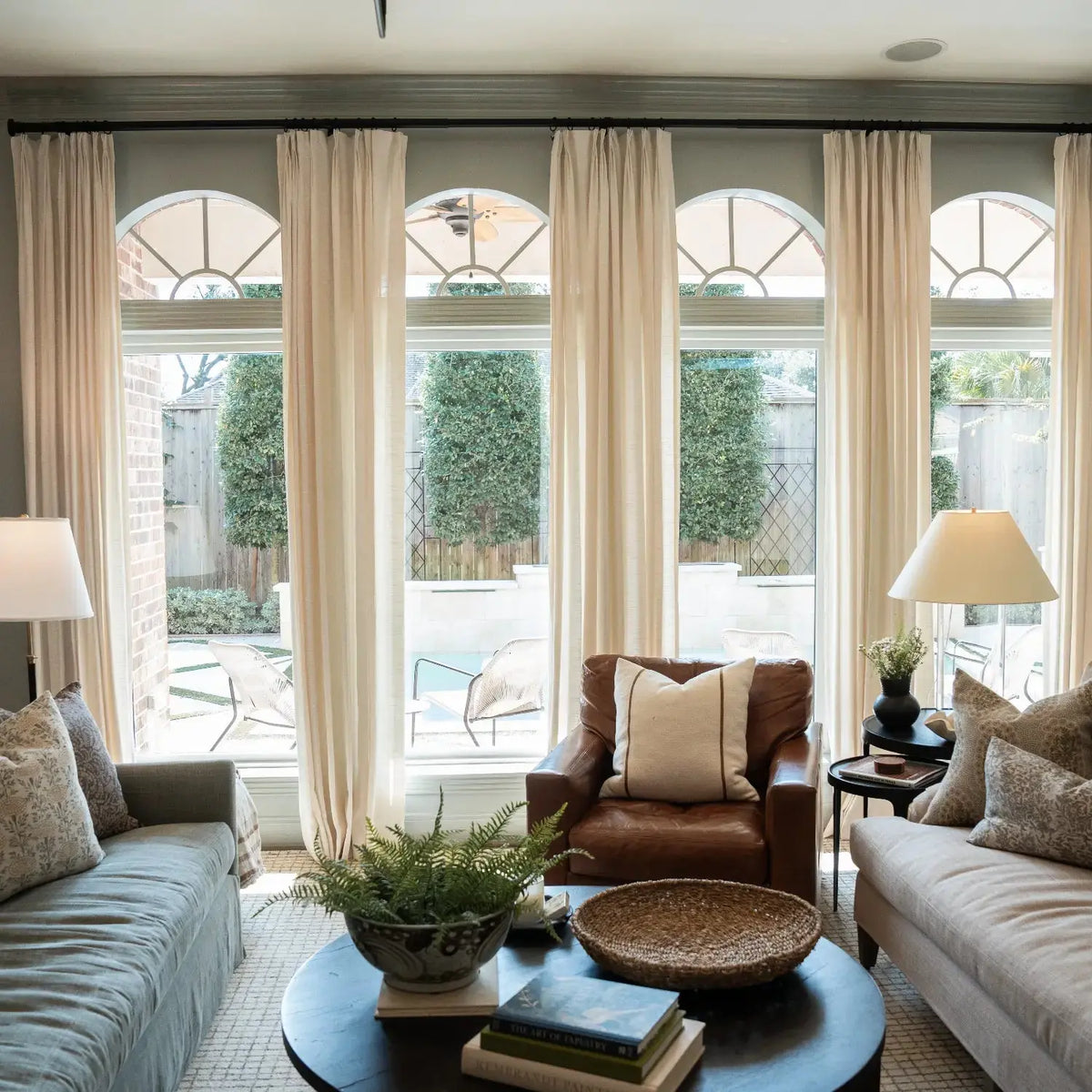 Jawara Textured Linen Cotton Pleated Curtains