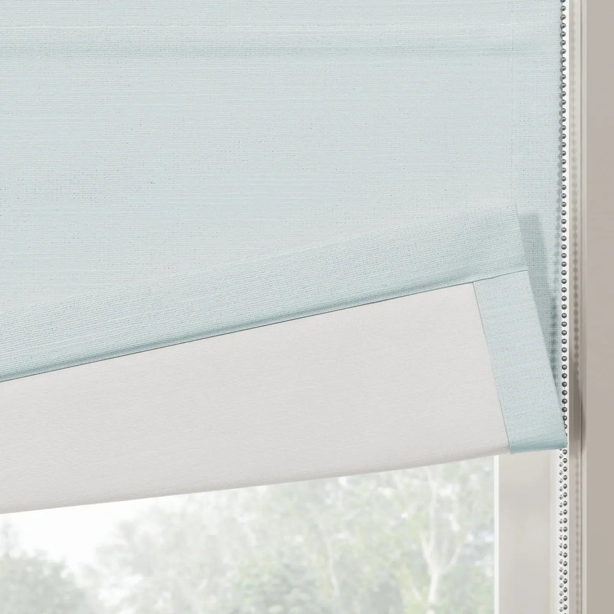 Jawara Linen Cotton Roman Blind Cord Lift