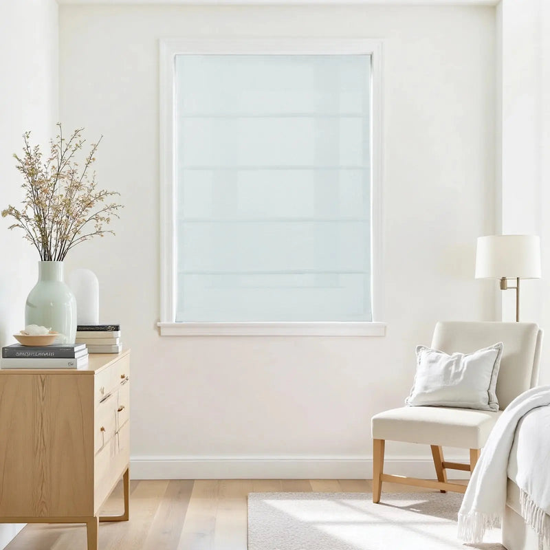 Jawara Linen Cotton Roman Blind Cordless
