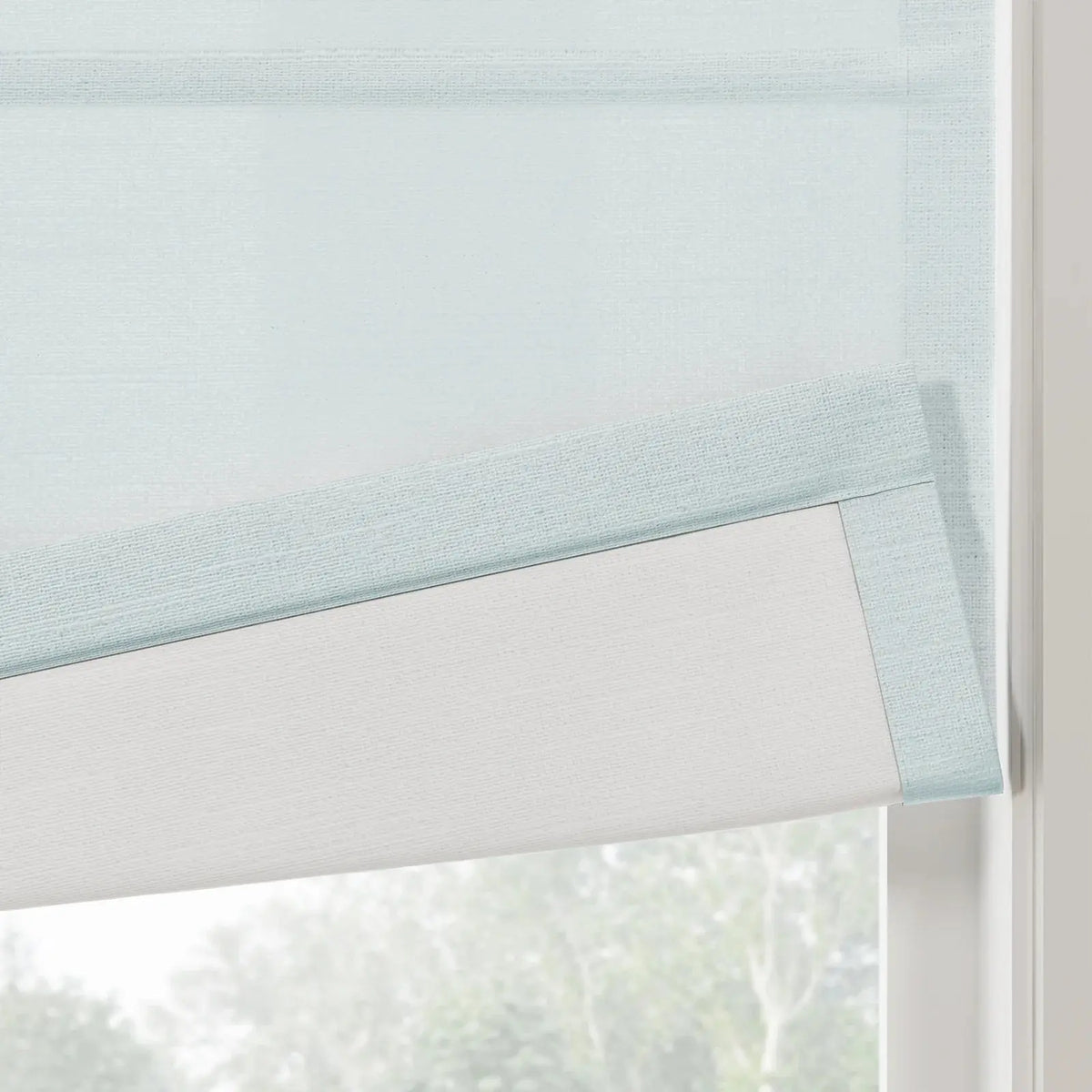 Jawara Linen Cotton Roman Blind Cordless