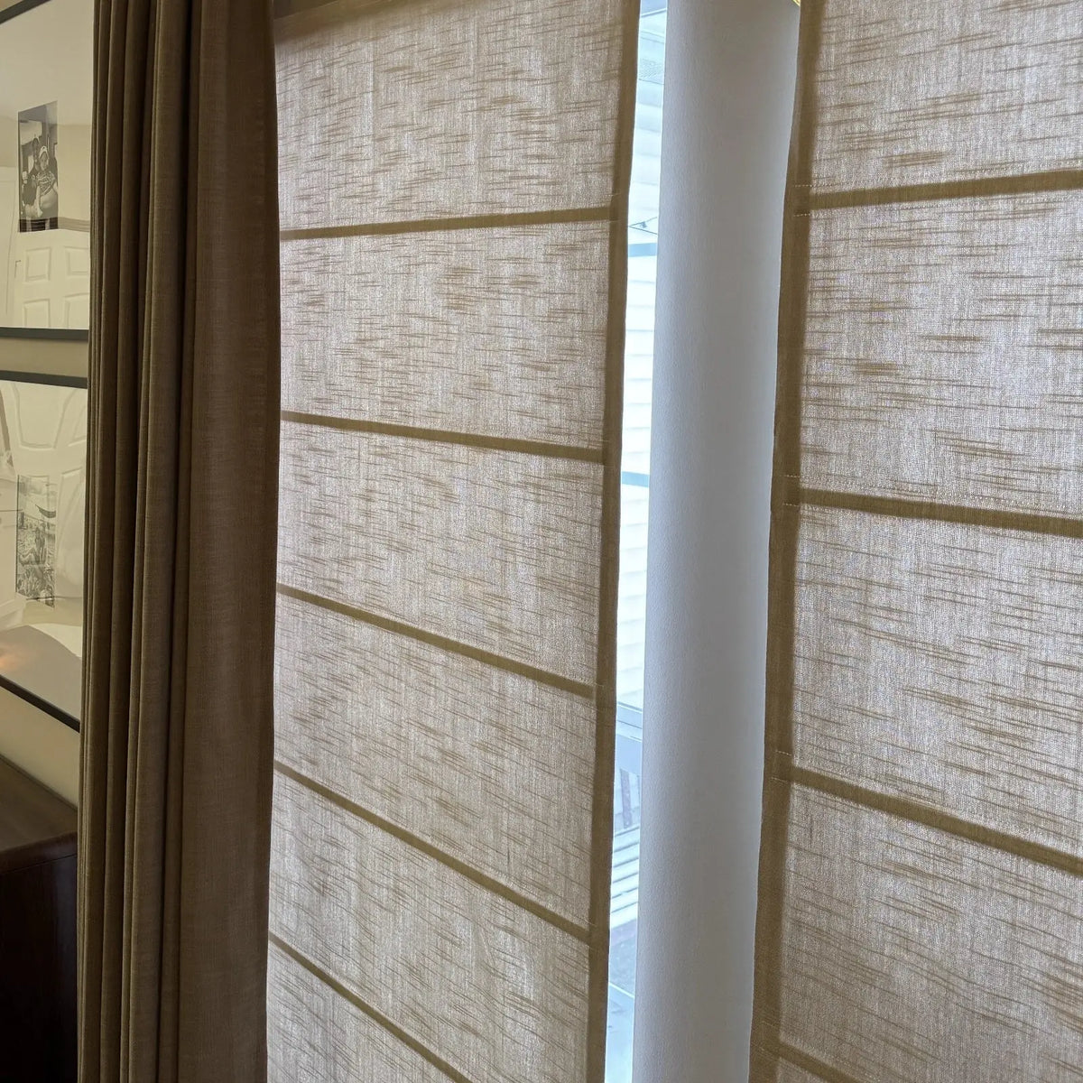 Jawara Linen Cotton Roman Blind Cordless