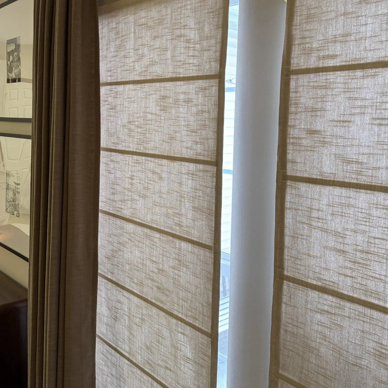Jawara Linen Cotton Roman Blind Cordless