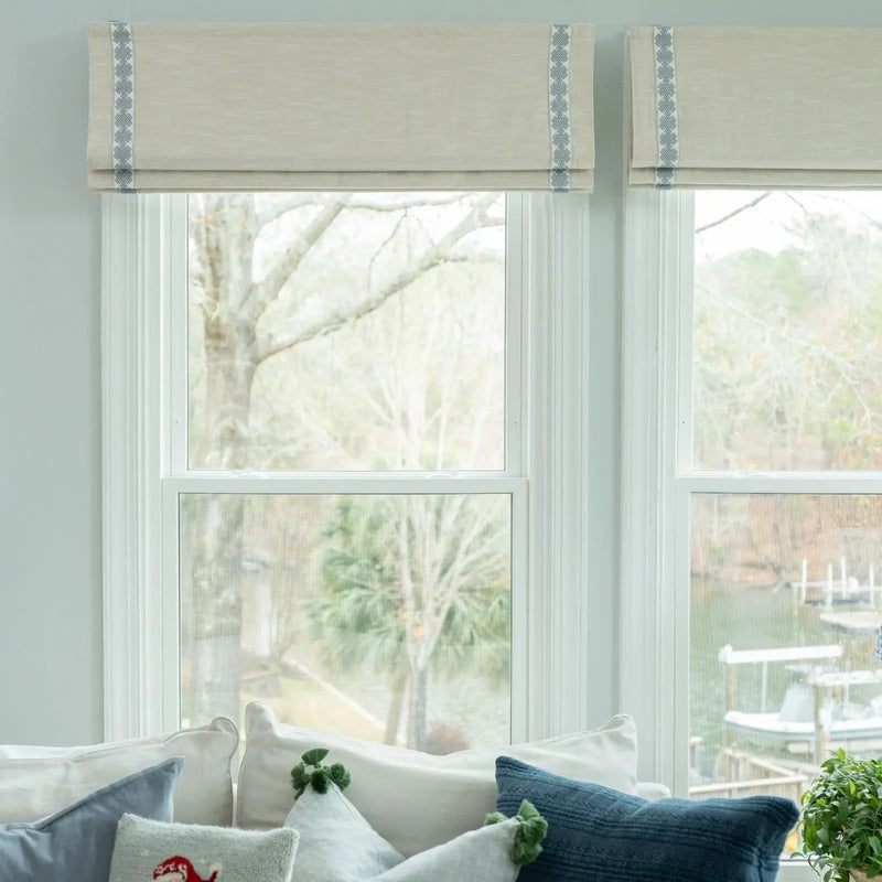 Jawara Linen Cotton Roman Blind Cordless