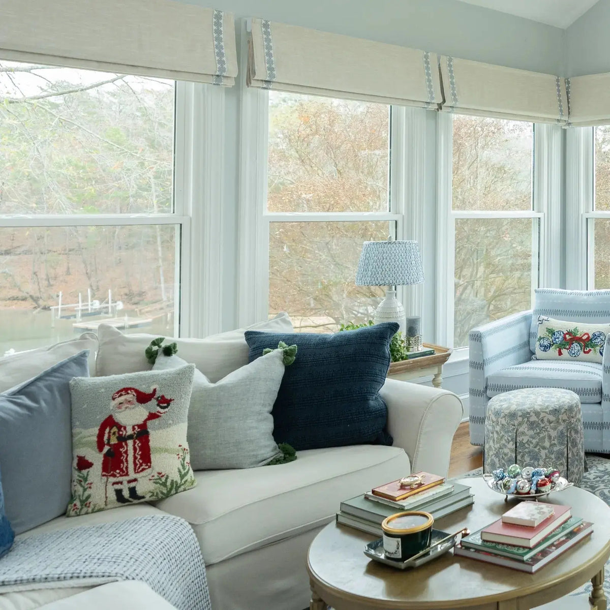 Jawara Linen Cotton Roman Blind Cordless