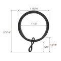 Jaylon Quiet-Glide Curtain Rings Eyelet (Pack of 12)