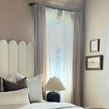 Jaylon Adjustable Double Curtain Rod with Rings- -TWOPAGES