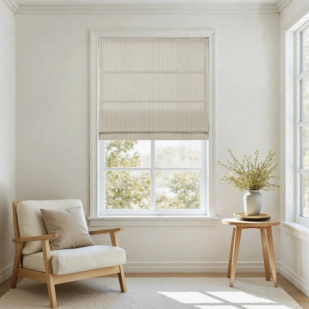 Jyll Mackie Patterned Cotton Roman Blind Cordless