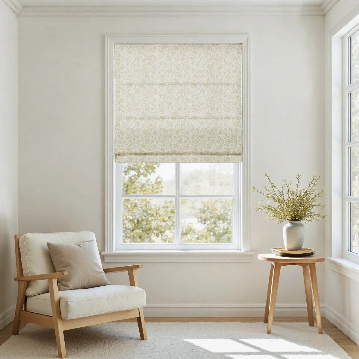 Kate Frost Patterned Cotton Roman Blind Cordless