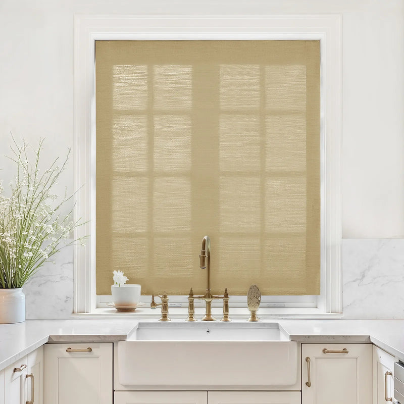 Liz Linen Relaxed Roman Blind Cord Lift