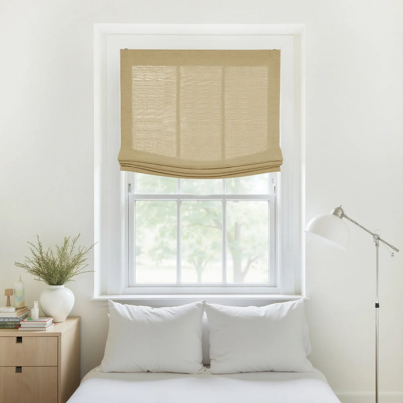Liz Linen Relaxed Roman Blind Cord Lift