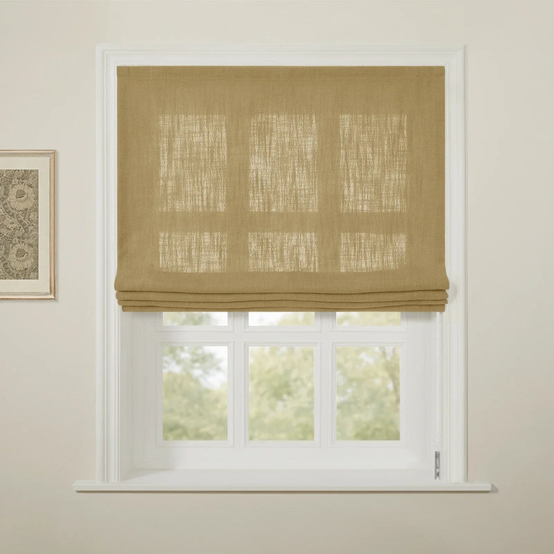 Liz Linen Flat Roman Blind Cord Lift