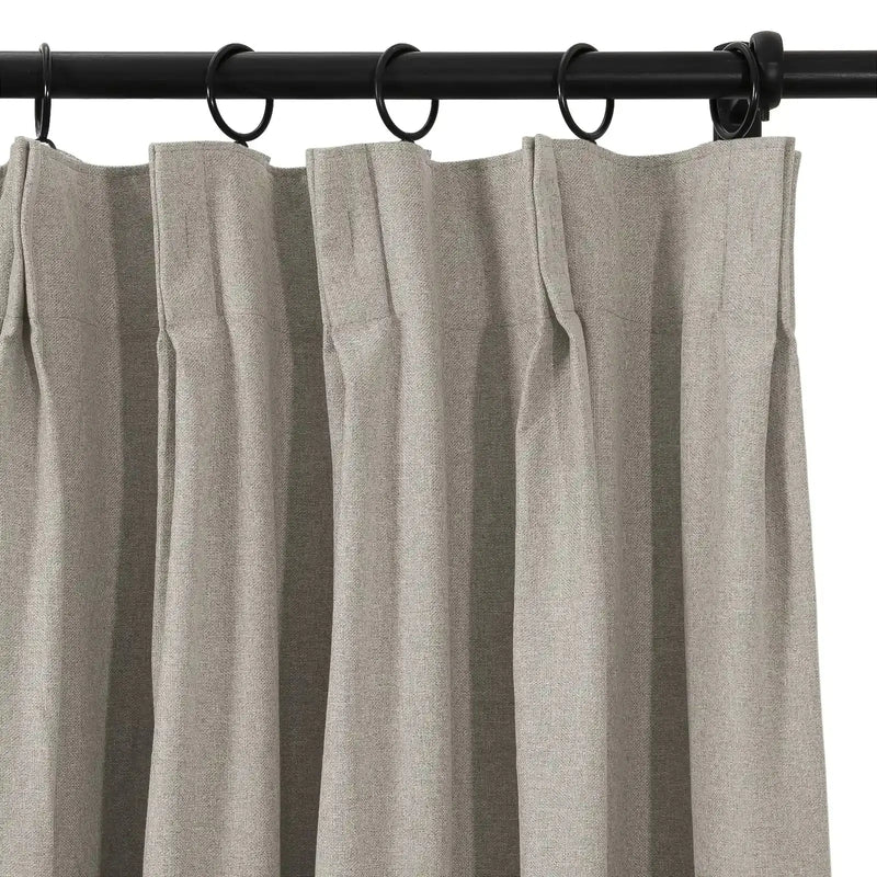 Lila Blockout Pleated Curtains