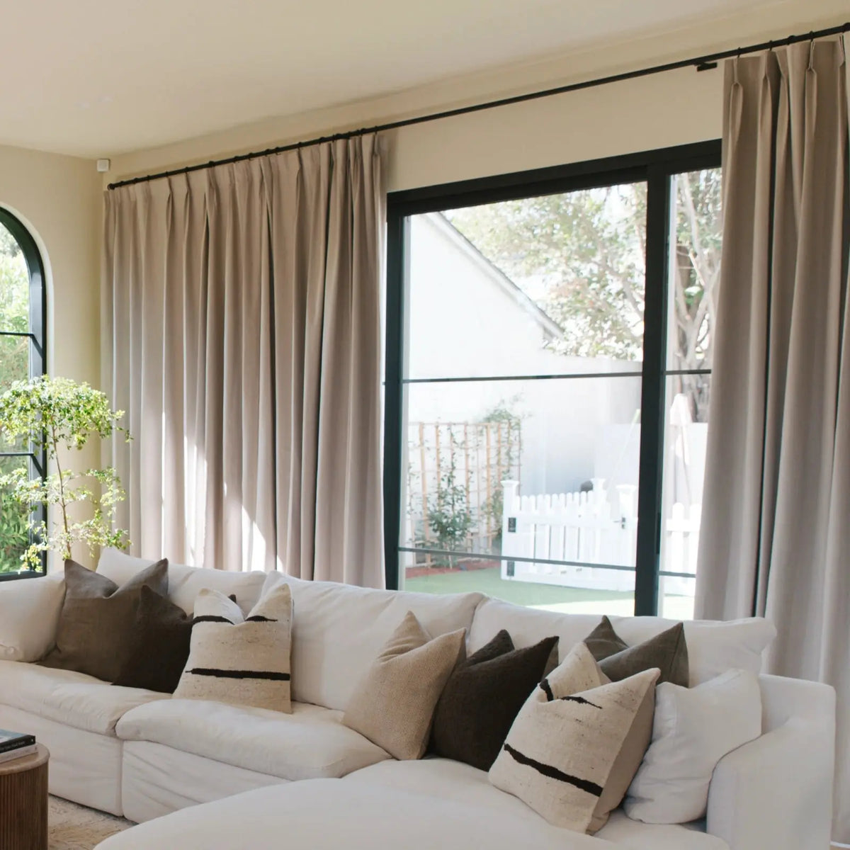 Lila Blockout Pleated Curtains