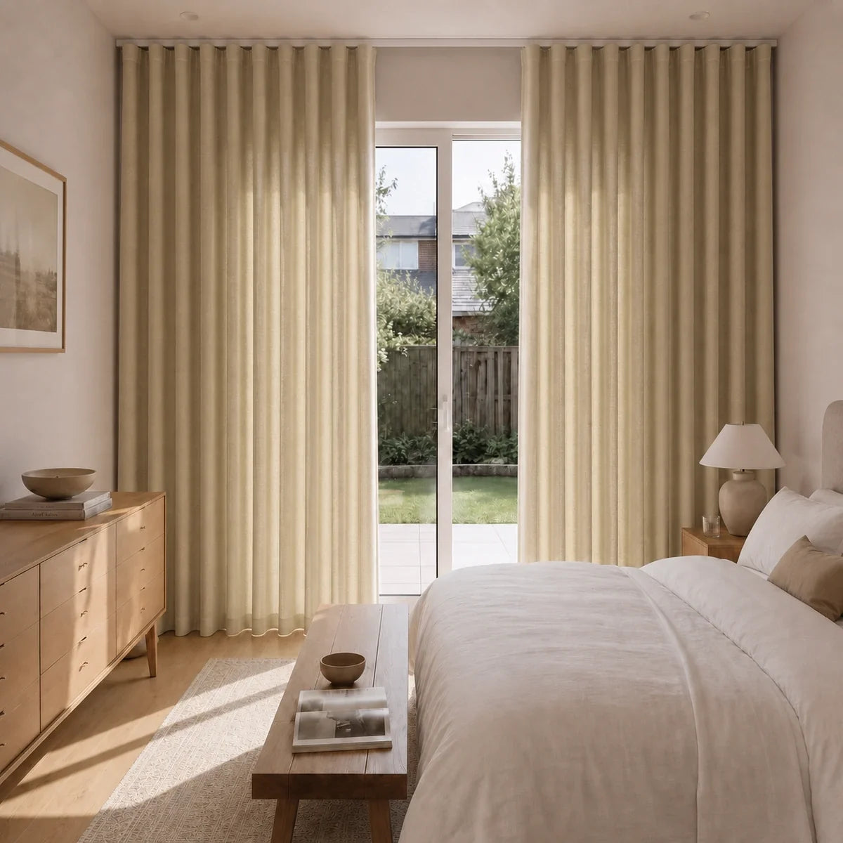 Birkin Velvet S-fold Curtains with Snap Tape - Lora Track