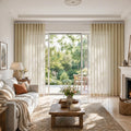 Liz Linen S-fold Curtains with Snap Tape - Lora Track