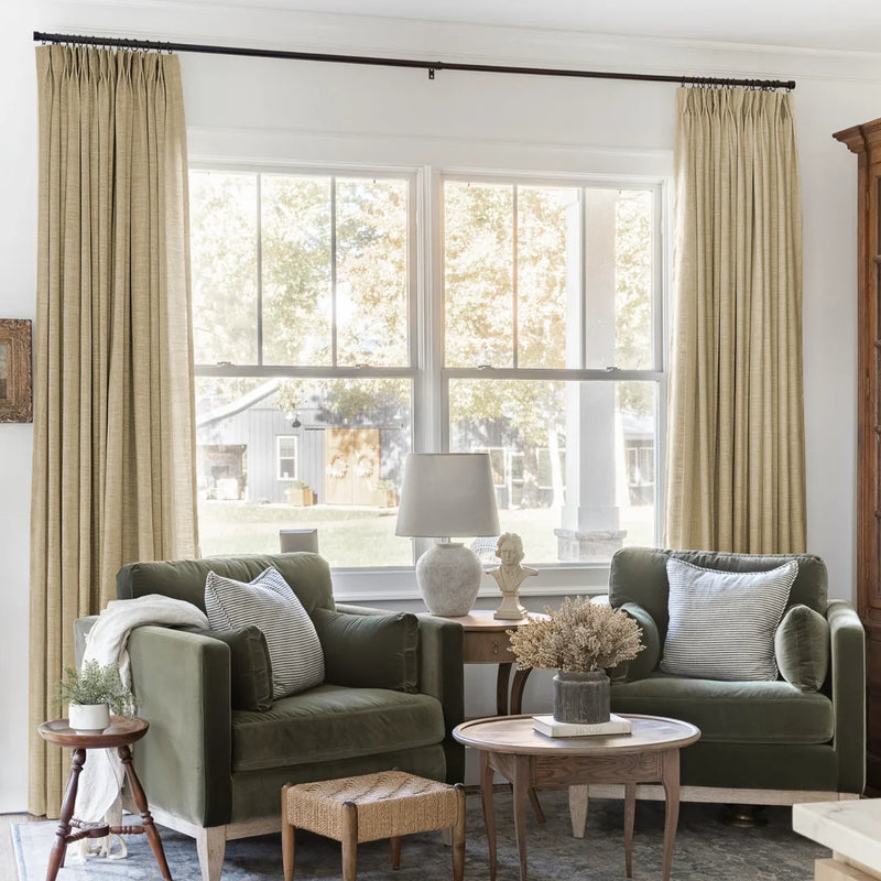 Liz Linen Pleated Curtains