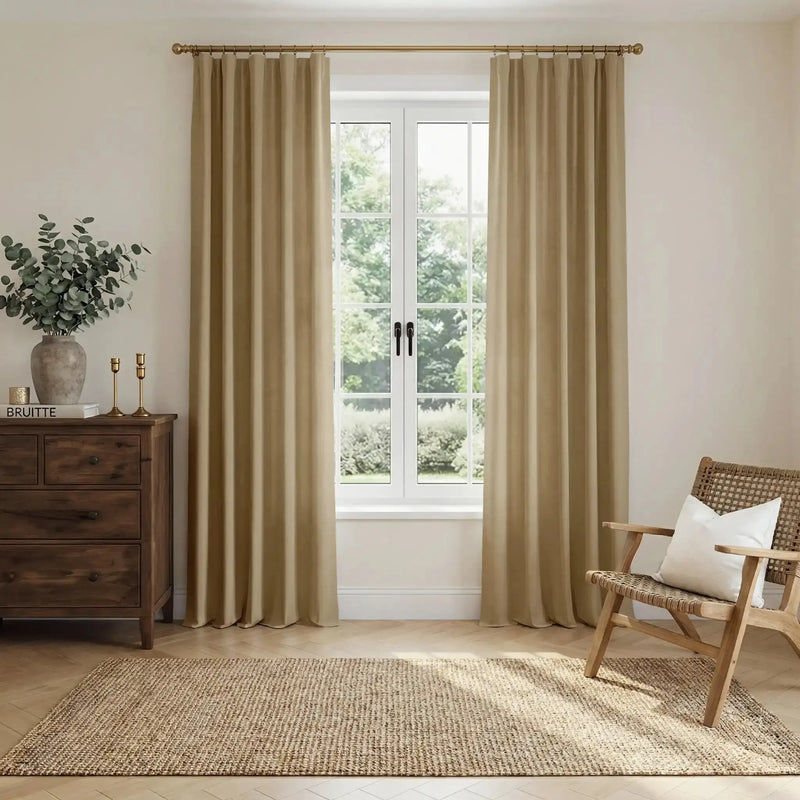 Liz Linen Soft Top Curtains