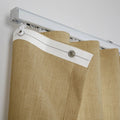Liz Linen Ripple Fold Drapery with Snap Tape - Lora Track- -TWOPAGES