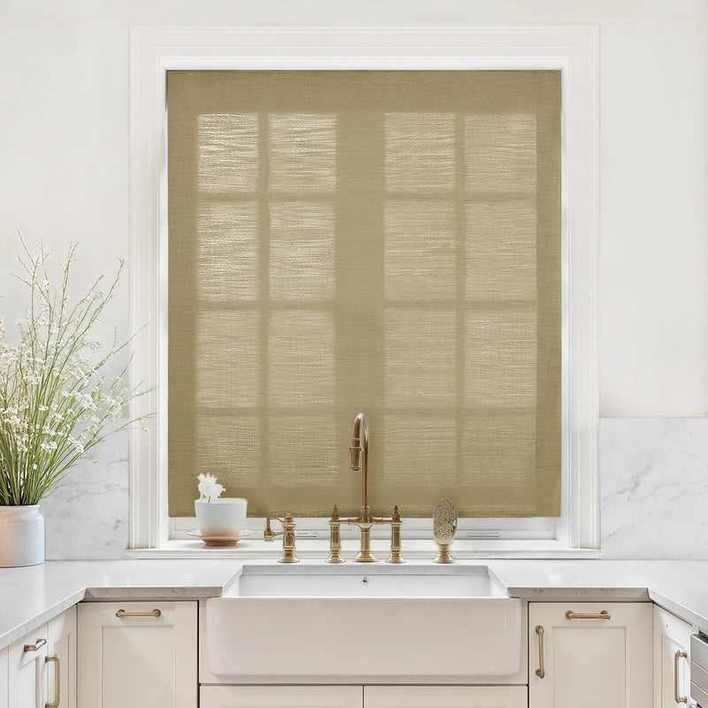 Liz Linen Relaxed Roman Blind Cord Lift
