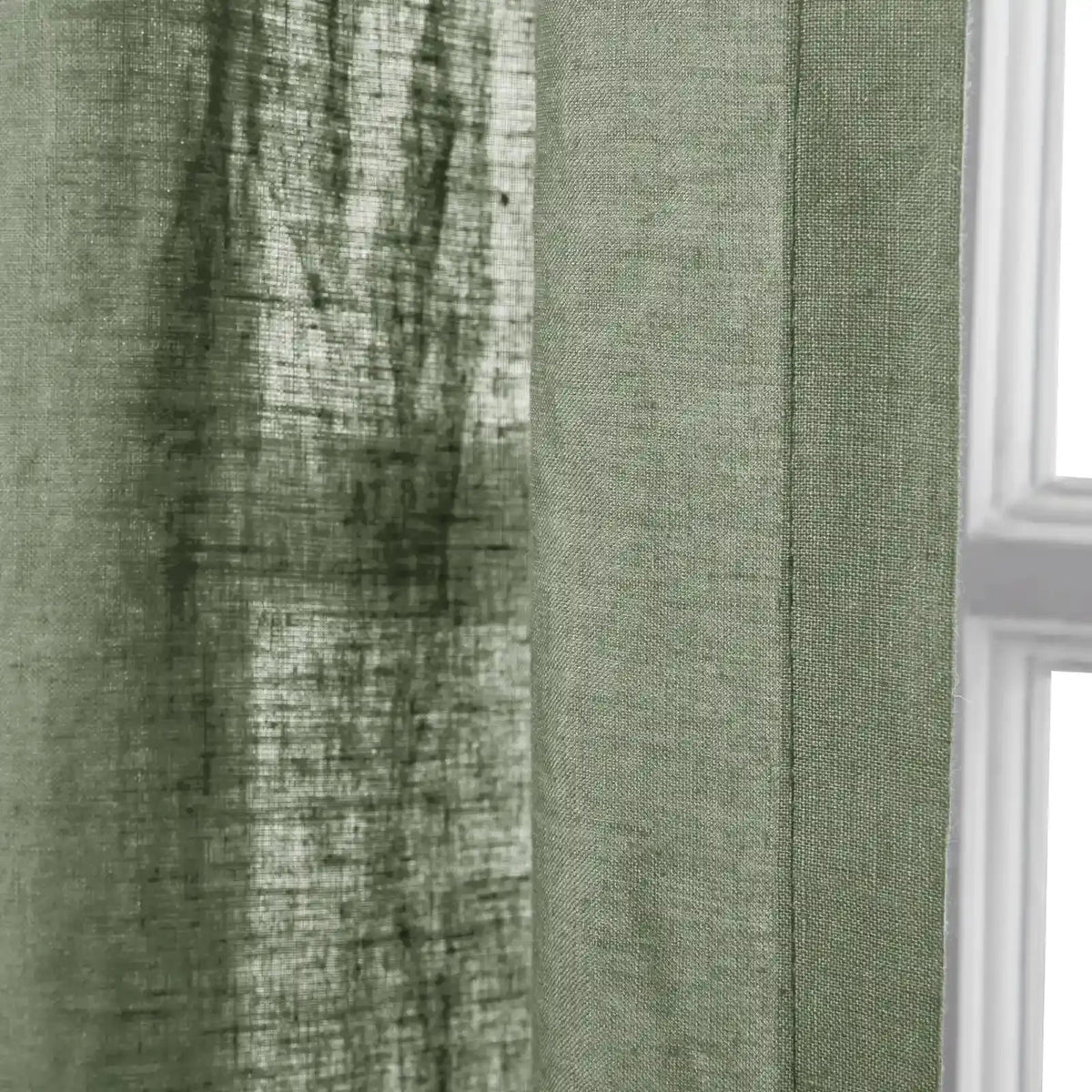 Doris Pure Linen Pleated Curtains