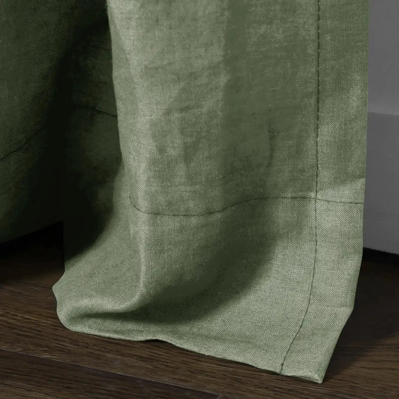 Doris Pure Linen Pleated Curtains