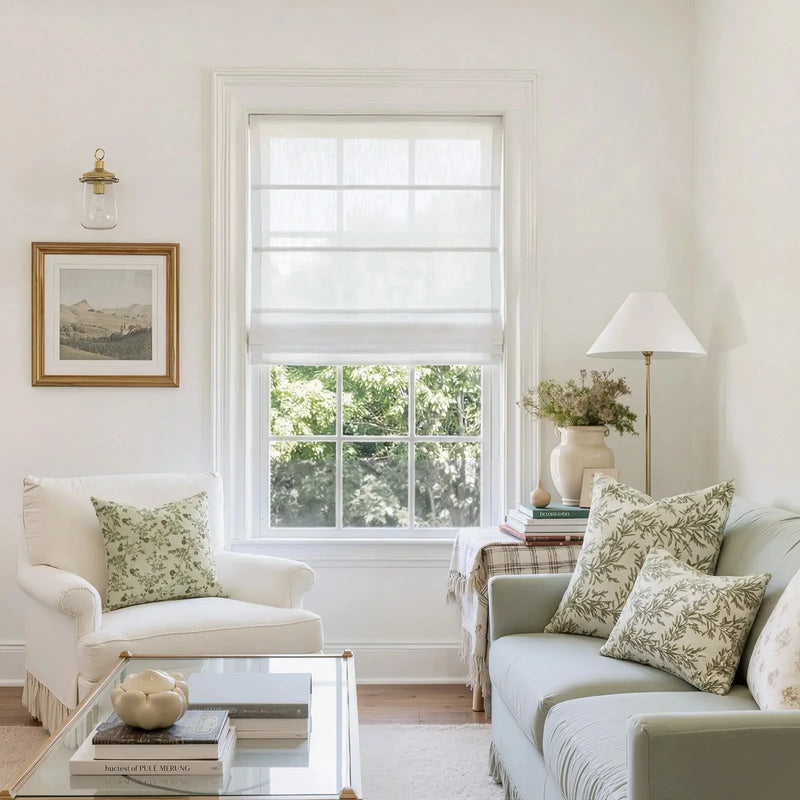 Kyla Linen Blend Roman Blind Cordless
