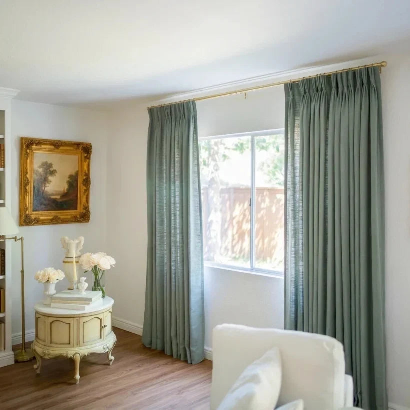 Liz Linen Pleated Curtains