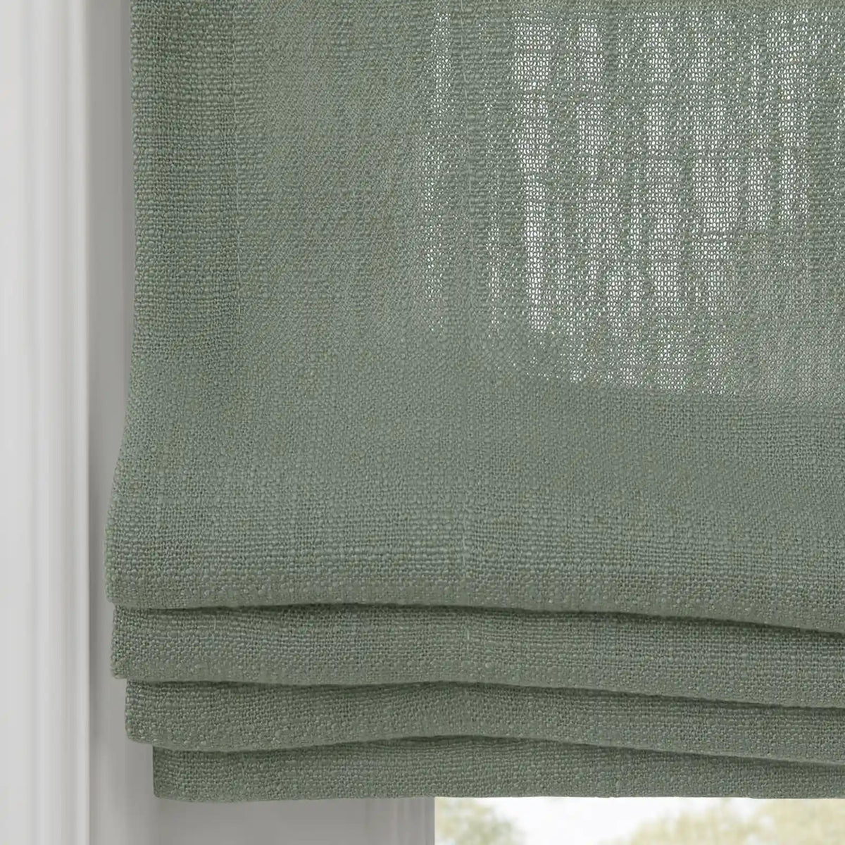 Liz Linen Flat Roman Blind Cord Lift
