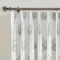 Stefana Silber x TWOPAGES Graphic Printed Linen Blend Pleated Curtains