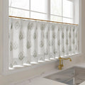 Stefana Silber x TWOPAGES Graphic Printed Linen Pleated Cafe Curtains