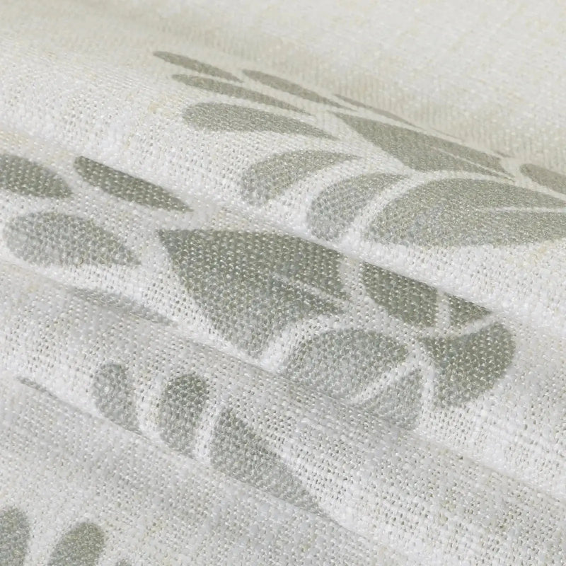 Stefana Silber x TWOPAGES Graphic Printed Linen Pleated Cafe Curtains