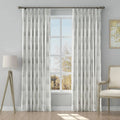 Stefana Silber x TWOPAGES Graphic Printed Linen Blend Pleated Curtains